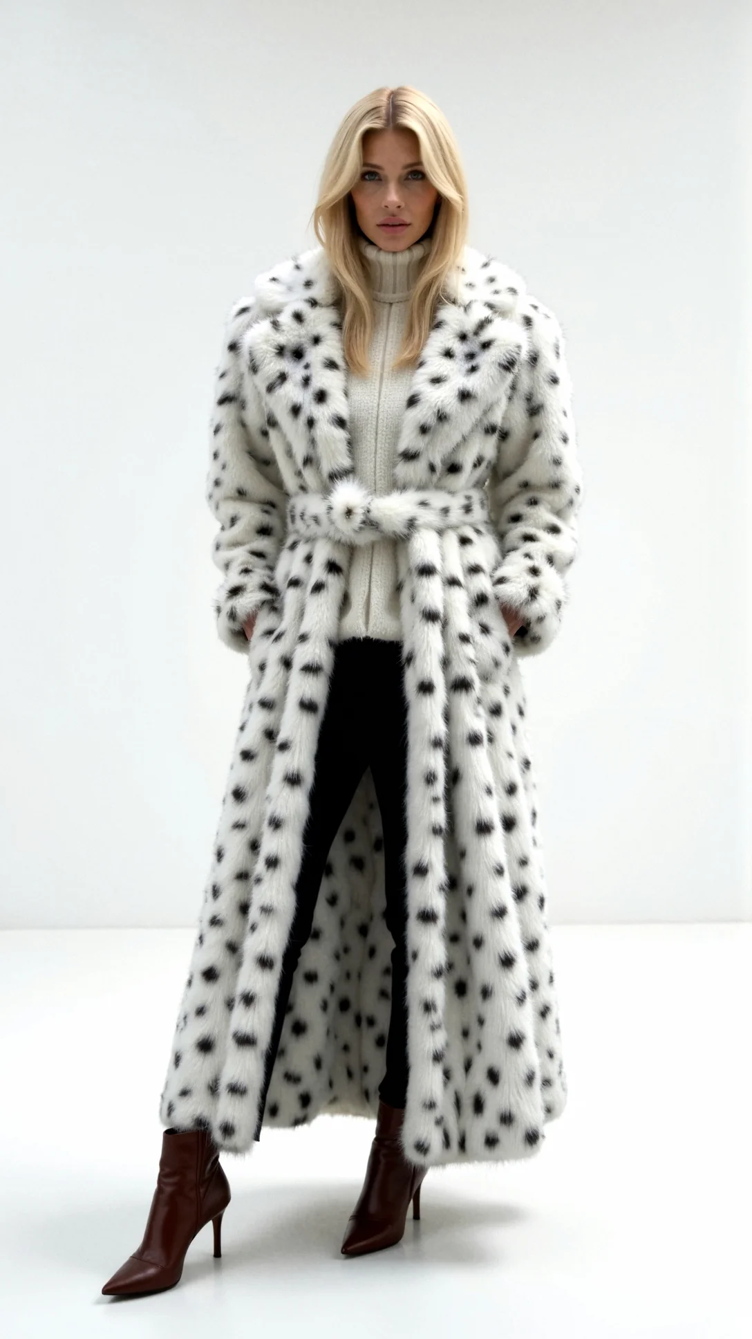 Morgana Long Faux Fur Jacket - Nextleian