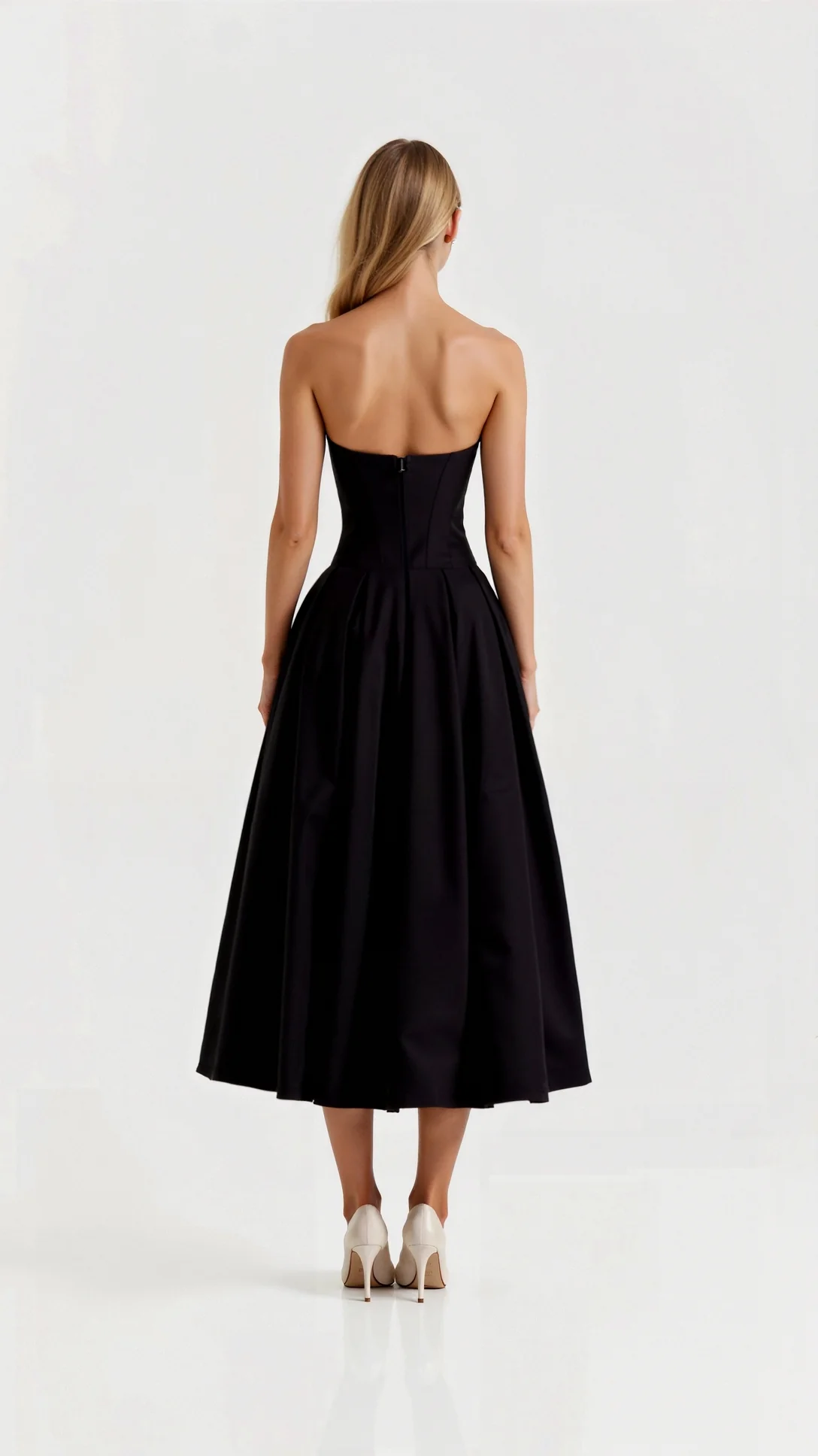 Celestia Strapless Midi Dress - Nextleian