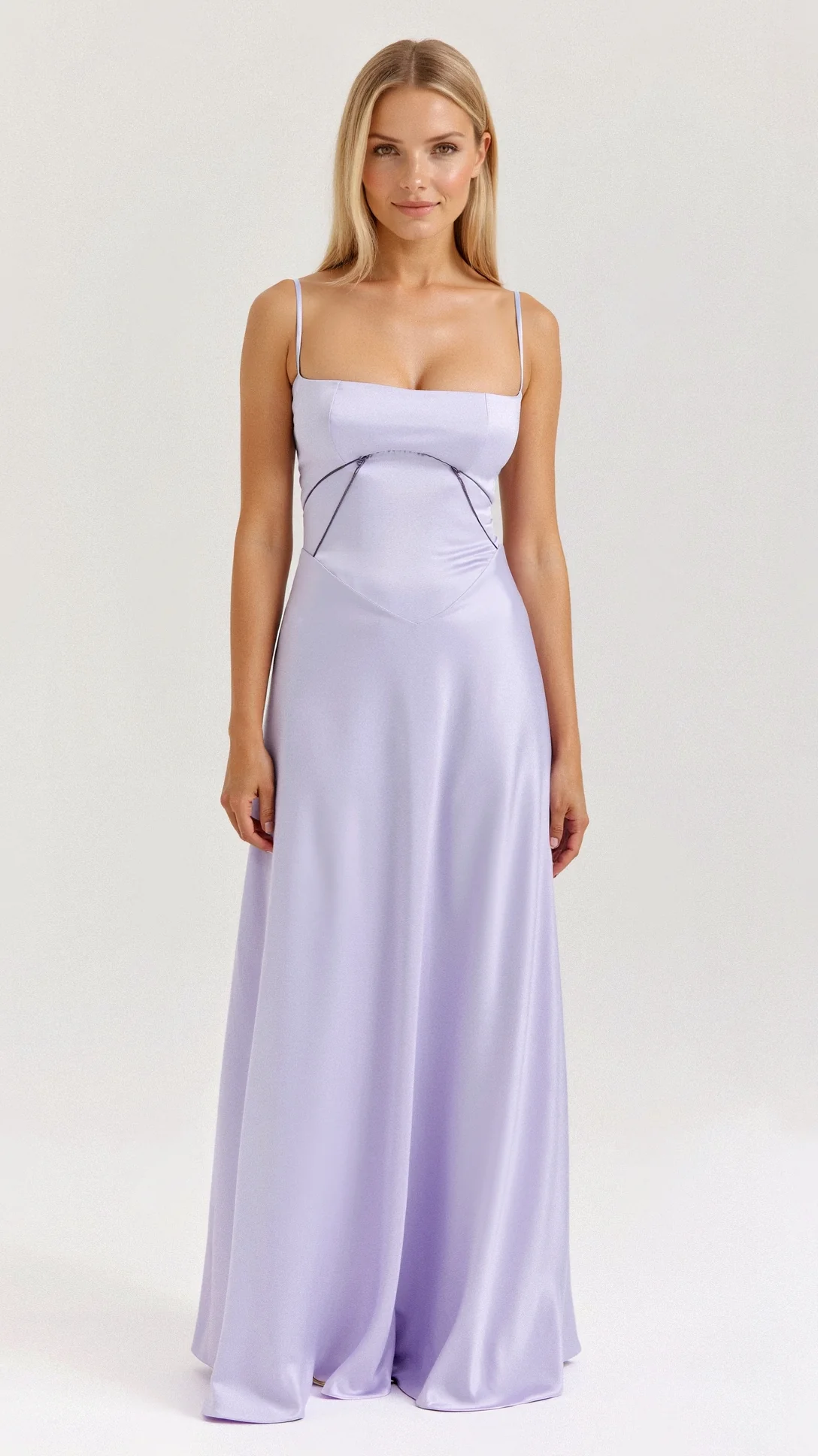 Leontine Lace up Maxi Dress - Nextleian