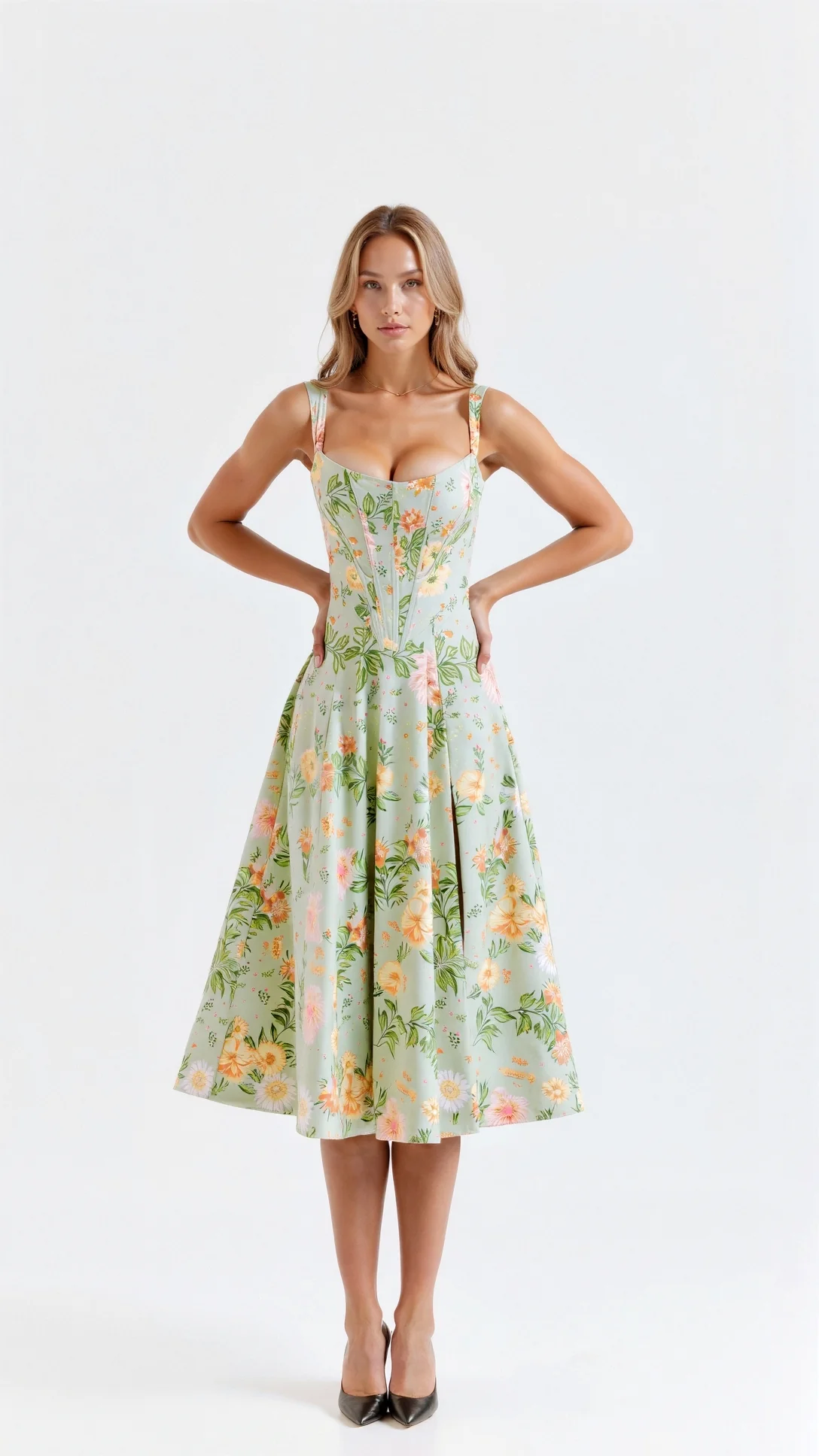 Dahlia Midi Dress - Nextleian