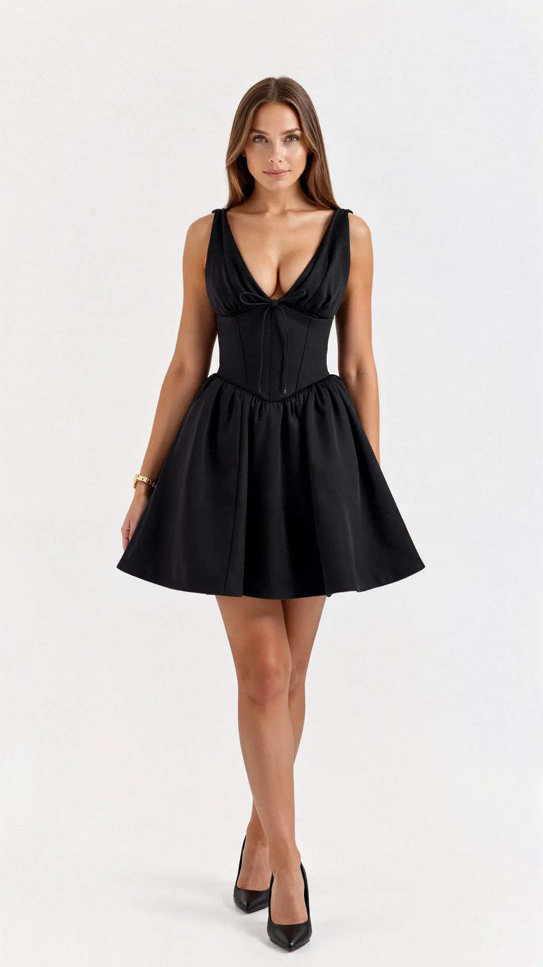 Seraphina Satin Mini Dress - Nextleian