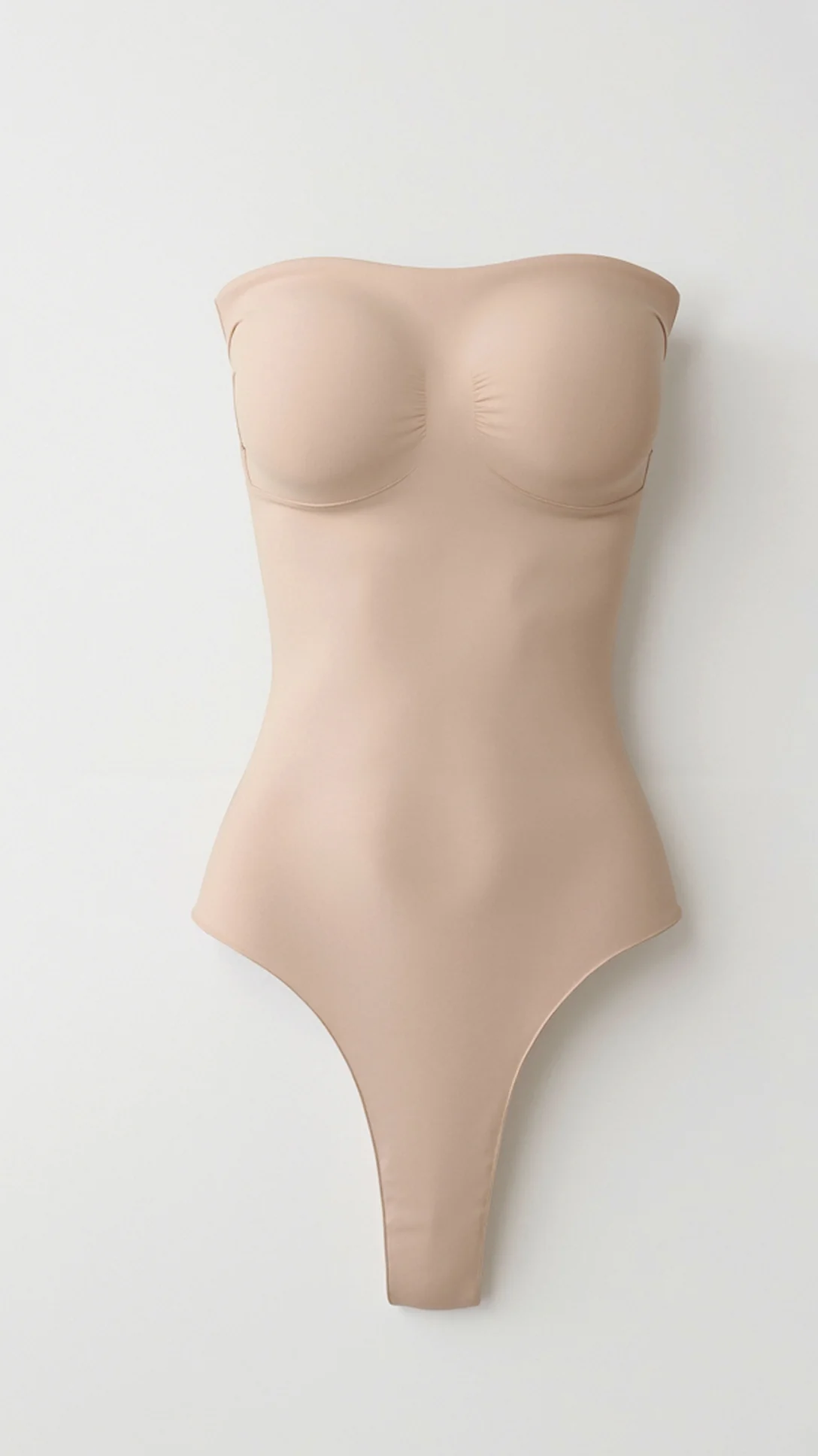 Seamless Strapless Thong Bodysuit - Nextleian