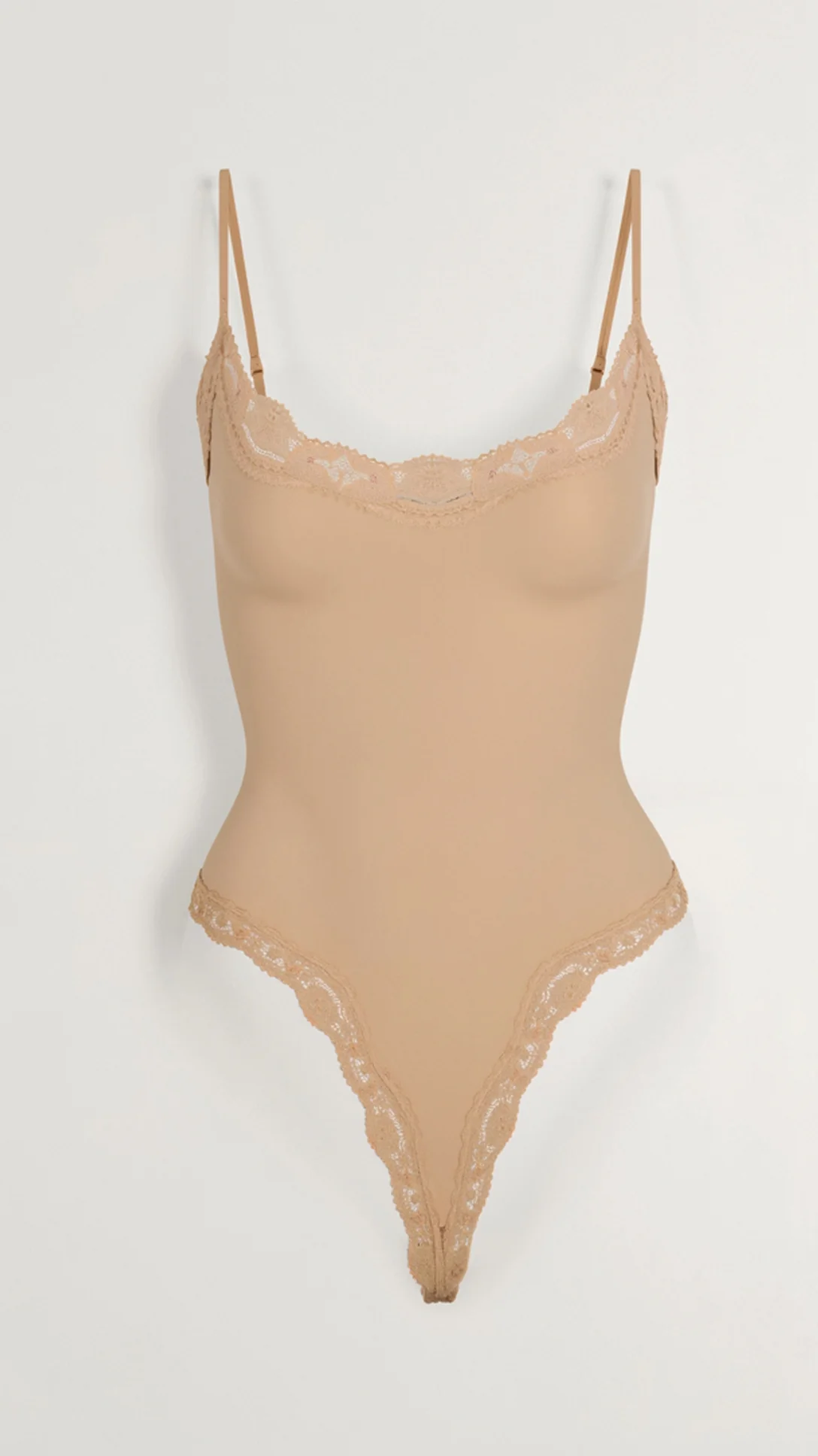 Seamless Lace Thong Bodysuit - Nextleian