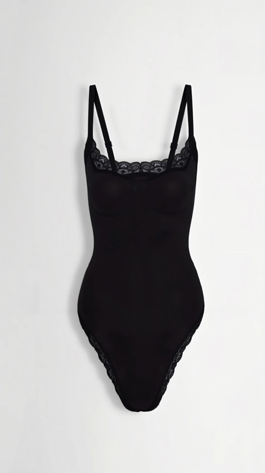 Seamless Lace Thong Bodysuit - Nextleian